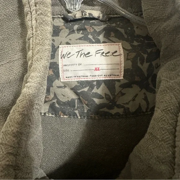 Free People Eyes on You Surplus Jacket XL Olive Green - Picture 5 of 8